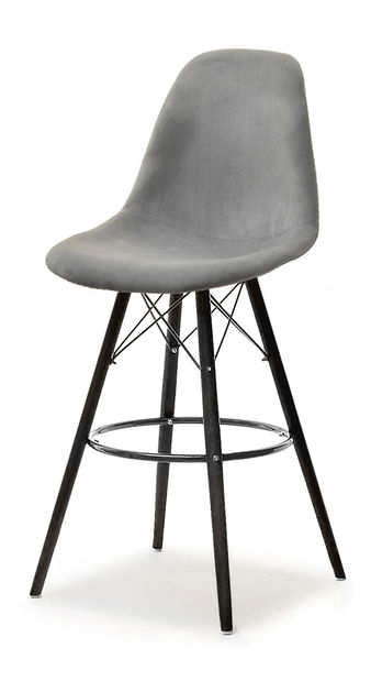 Židle Epsie (dřevo + šedá)