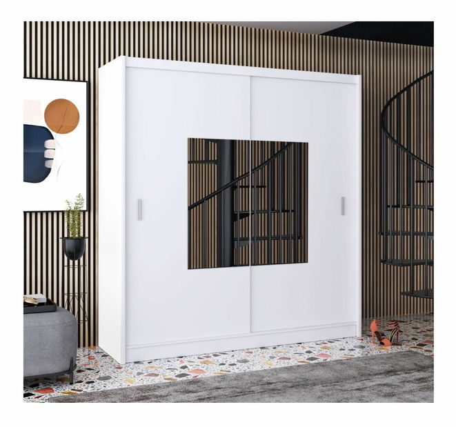 Šatní skříň MADRAT (bílá)