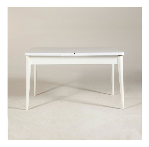 Rozkládací jídelní stůl Vlasta 1 (bílá) (pro 6 osob)