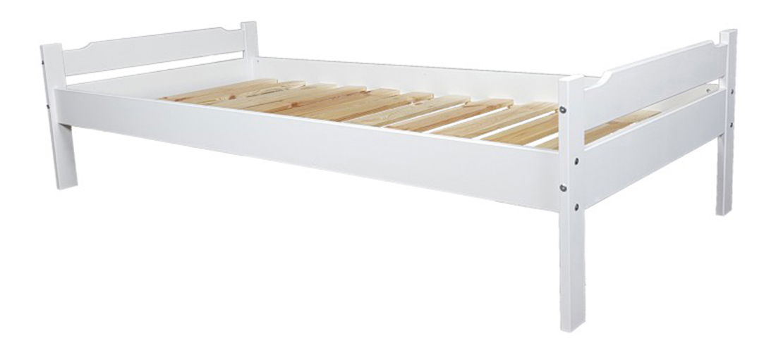 Jednolůžková postel 90 cm Lipo (bílá)