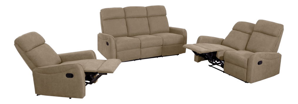 Sedací sestava 3+2+1 Fotron (hnědošedá) 