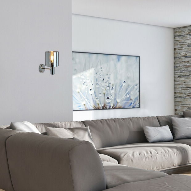 Nástěnné svítidlo Gratonit 5248 (chromová + dymové sklo)