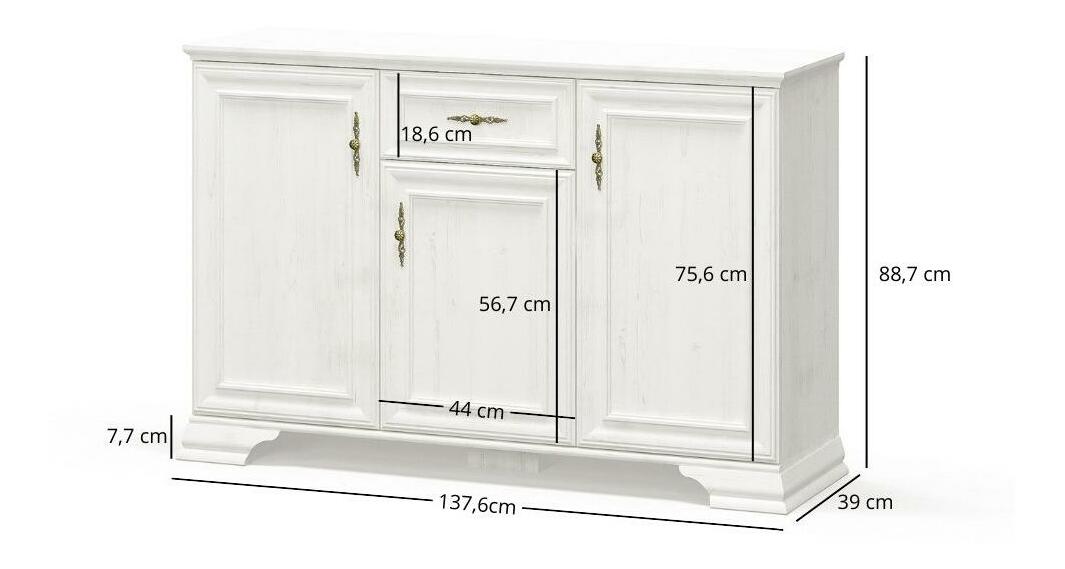 Komoda Incantatos 2 (borovice andersen)