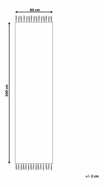 Koberec 80 x 300 cm Urty (vícebarevná)