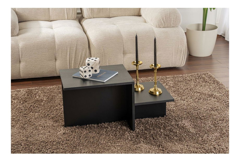 Konferenční stolek Hermanetta (tmavé dřevo)