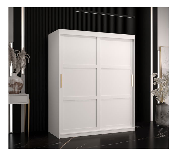 Šatní skříň Riven 1 150 (bílá matná)