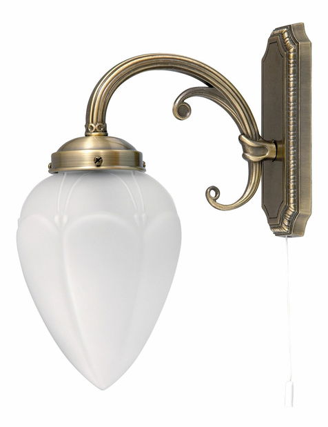 Nástěnné svítidlo Maya 8531 (bronzová + opálové sklo)