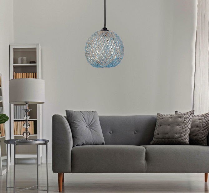 Stropní svítidlo Clamonerta 2 (modrá + hnědá)