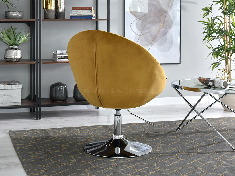 Křeslo Lush 3 (zlatá + černá)