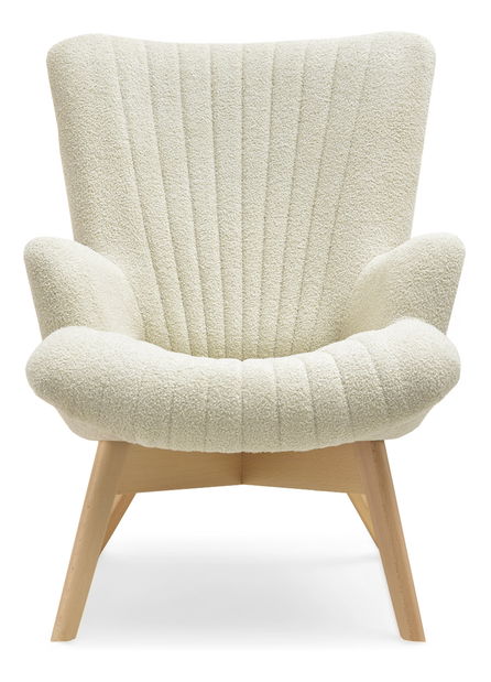 Designové křeslo Limoncelo (krémová)