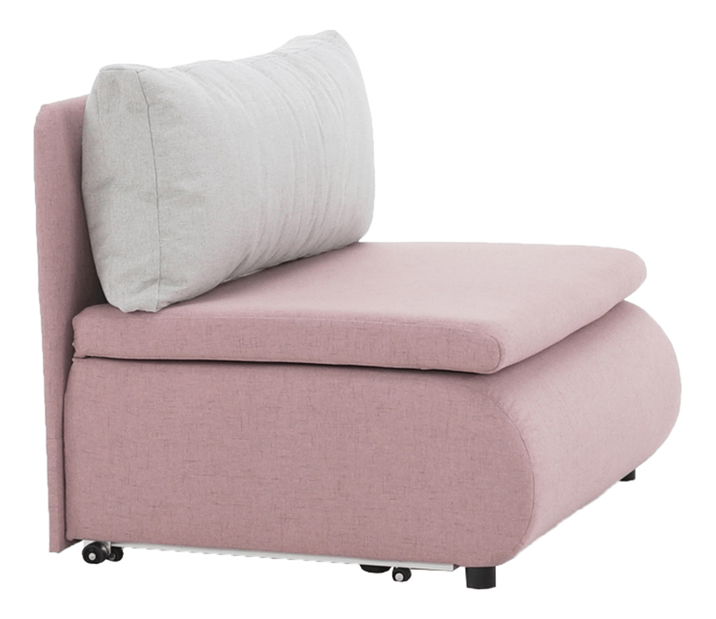 Křeslo Kotu New (ružová + světlešedá)