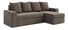 Rohová sedací souprava Duff (P) (tmavě hnědá)