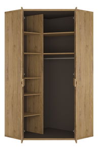 Rohová šatní skříň Sygrin Typ 21 (dub shetland)