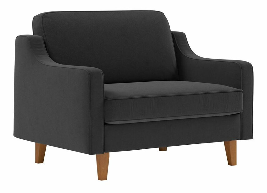 Křeslo Dělají L (tmavě šedá + ořech)