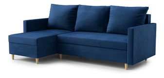 Rohová sedací souprava Ronaldo (L) (tmavě modrá)