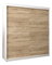 Šatní skříň 180 cm Toki (Bílá matná + Dub sonoma)