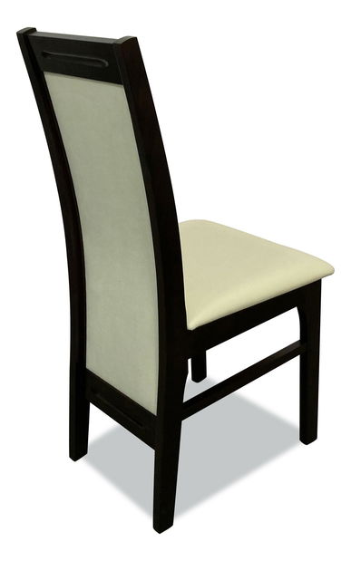 Jídelní židle Kari 16 (krémová + kaštan)