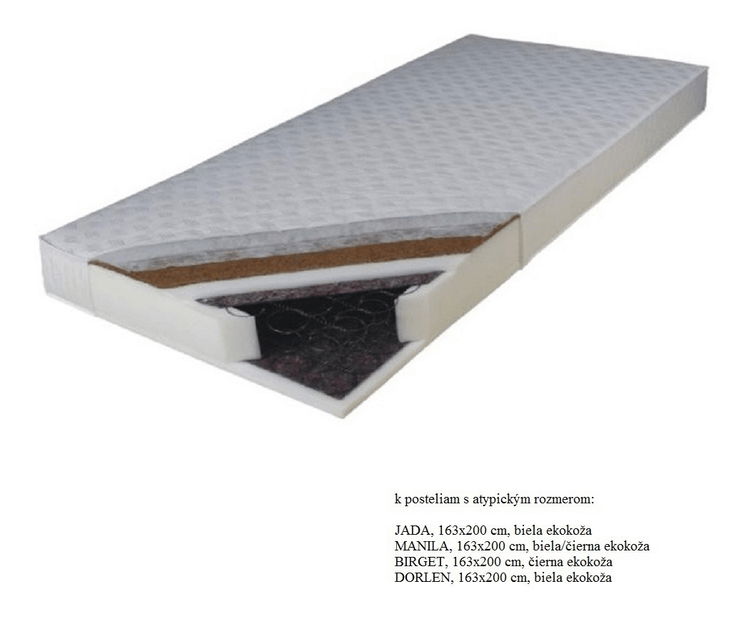 Pružinová matrace 163 cm Karum