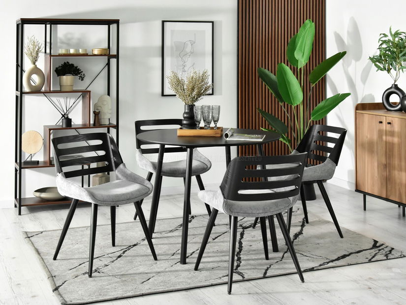 Židle Kian (černošedá + černá)