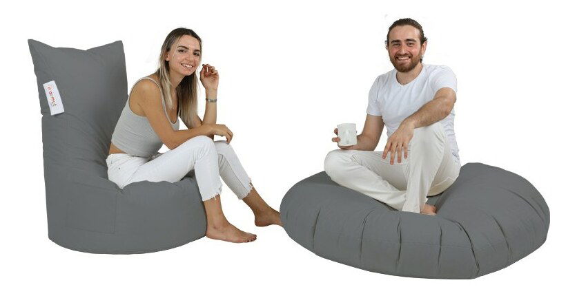 Sedací pytel Beemin (tmavě šedá)