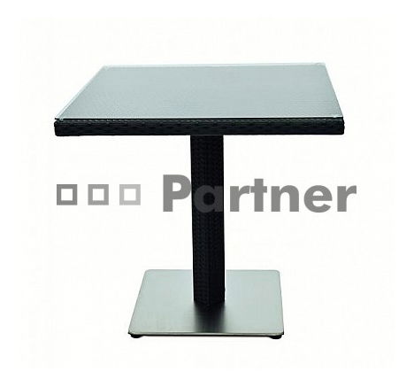 Zahradní sestava Gina 1+2 (černá) (um. ratan)