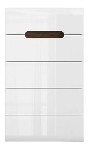 Komoda BRW Azteca Trio KOM5S/10/6 (bílá + lesk bílý)