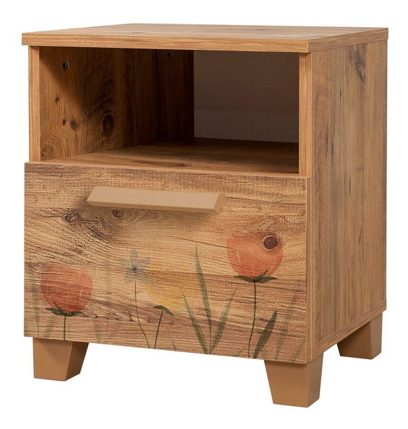 Noční stolek Nudava 2 (borovice atlantická)