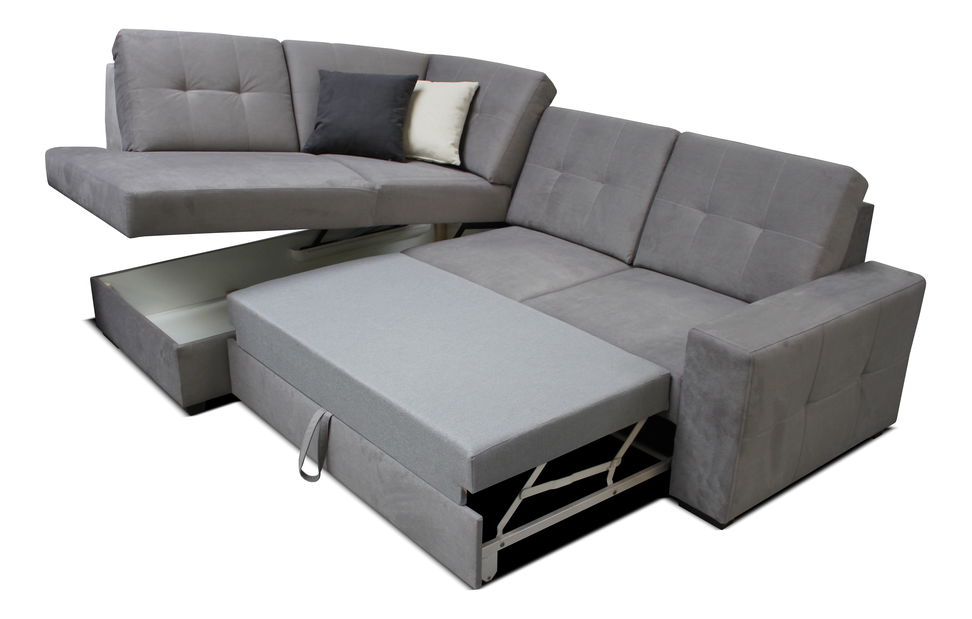 Rohová sedací souprava Nell LB+2F (černá) (L)