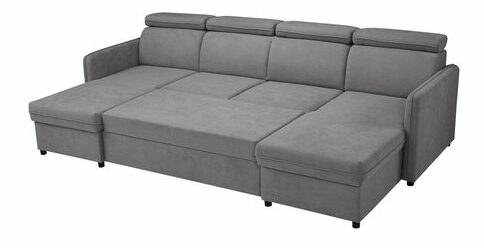 Rohová sedačka U Nevoros U (světlohnědá) (s úl. prostorem)