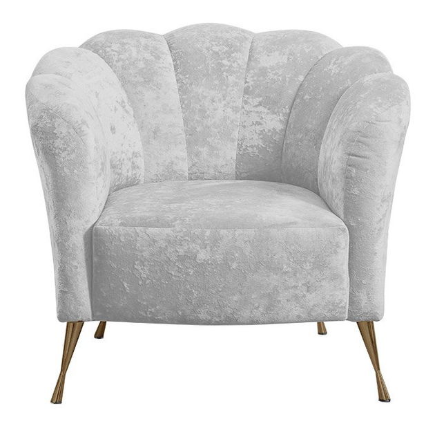 Křeslo Tejer (šedá + zlatá)