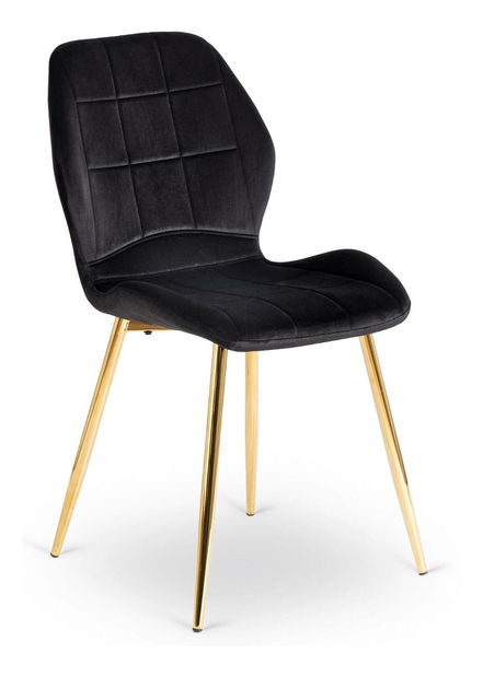 Jídelní židle Inolvidable (černá + zlatá)