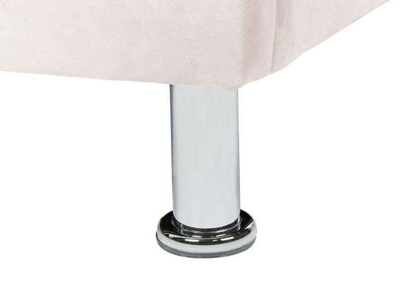 Jednolůžková postel 200 x 90 cm Metty (růžová) (s roštem) (s úl. prostorem)