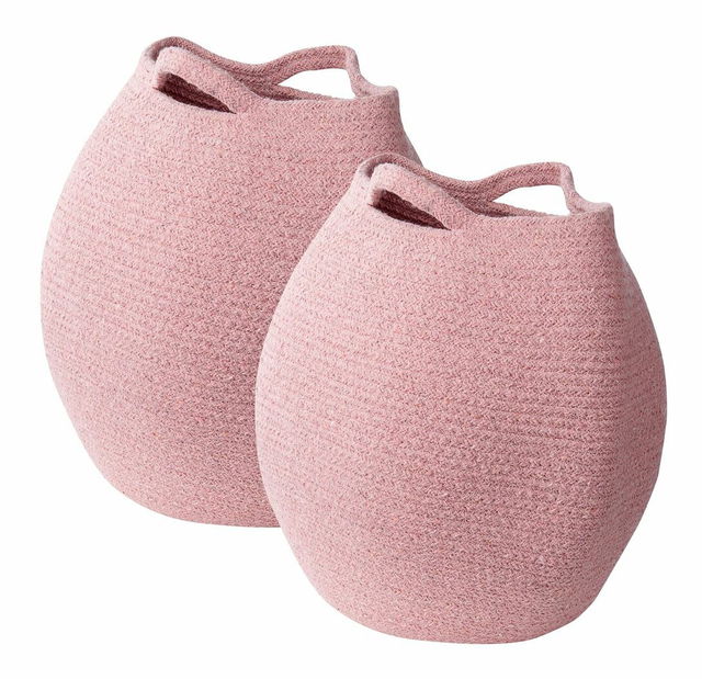 Set 2 ks košíků Pangy (růžová)