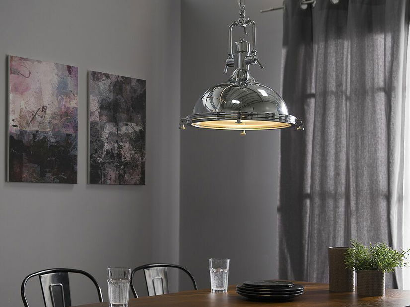 Závěsná lampa Eblo (stříbrná)