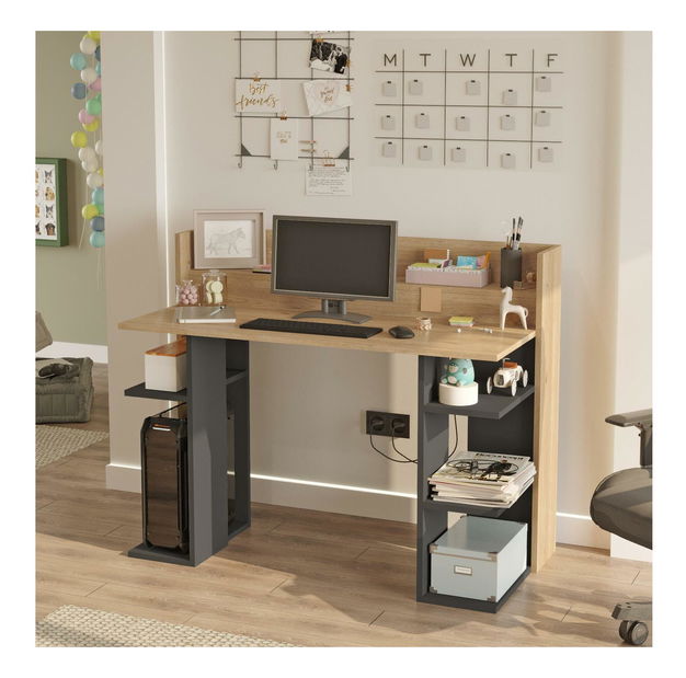  PC stolek Verbato (bílá + antracit)