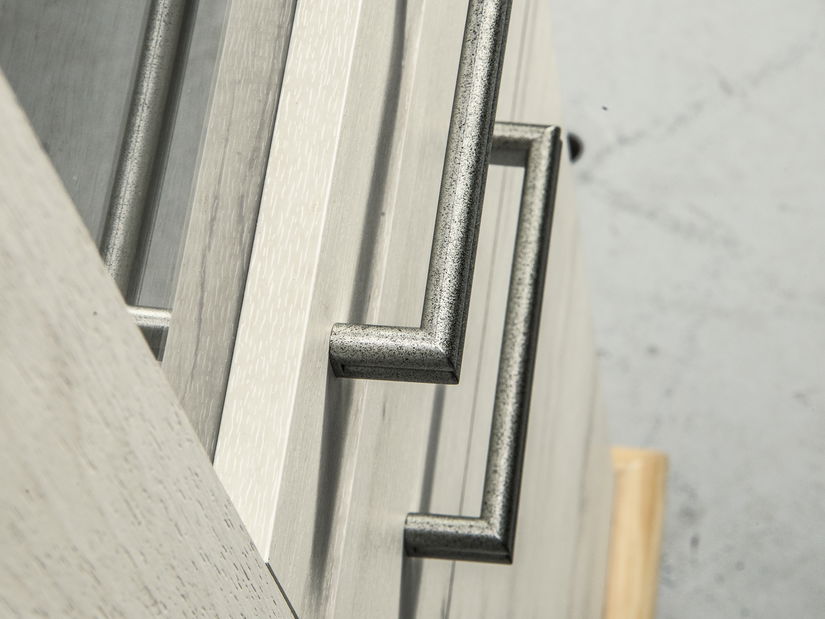 Regál Kenny 05 (craft bílý + craft zlatý)