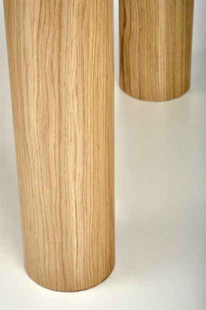 Rozkládací jídelní stůl 160-240 cm Elvira (přírodní dřevo) (pro 6 8 osob)