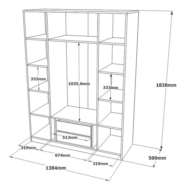 Skrinka na topánky Flinta (biela) *výprodej