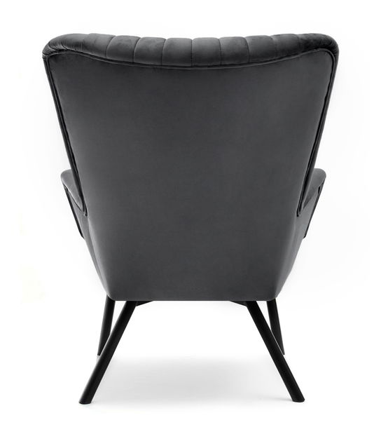 Relaxační křeslo Lanzaris (grafitová + černá)