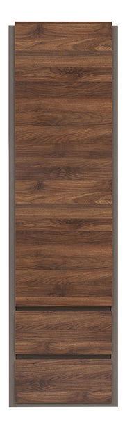 Policová skříň BRW Author REG1D2S/20/6 (Láva + Ořech Columbia)