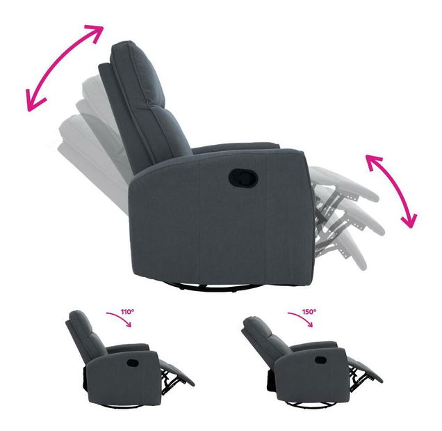 Křeslo Mako (šedá)