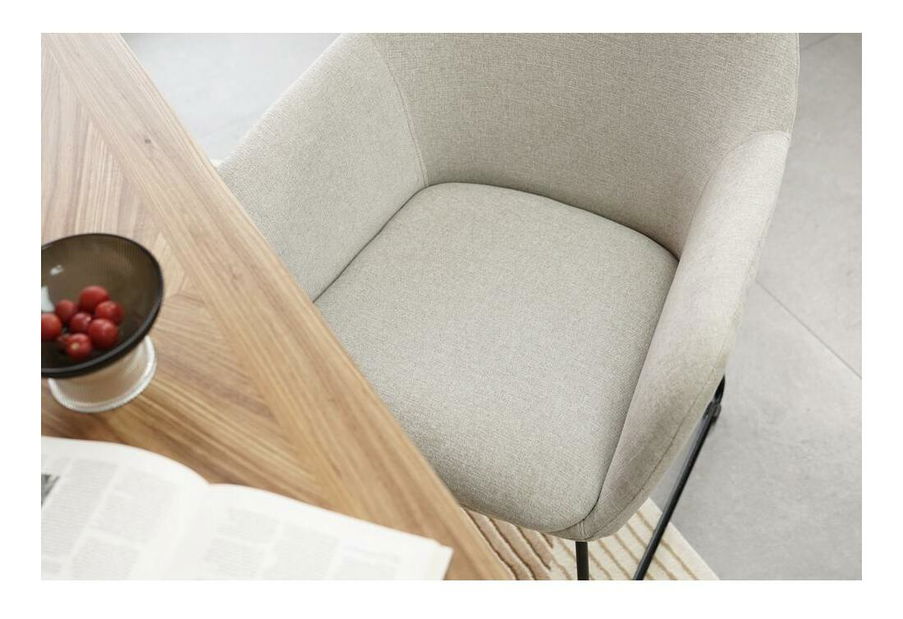 Jídelní židle Mimone (béžová + černá)