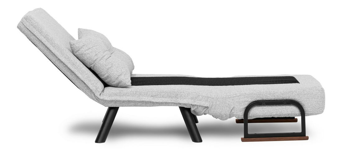 Rozkládací křeslo Sandy (šedá)