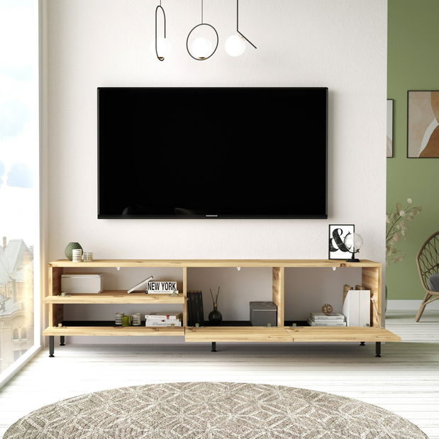 Obývací stěna Ladislava 35 (Dub + Černá)