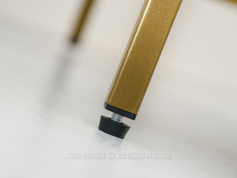 TV stolek/skříňka Soren Rtv (bílé dřevo + zlatá)