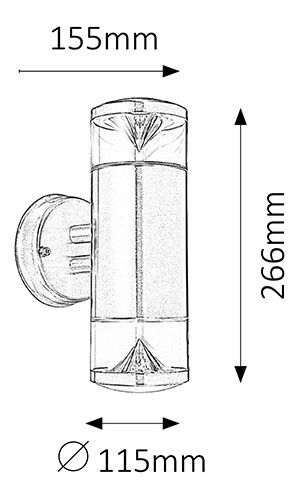 Venkovní svítidlo Charlotte 8560 (nerezavějící ocel)