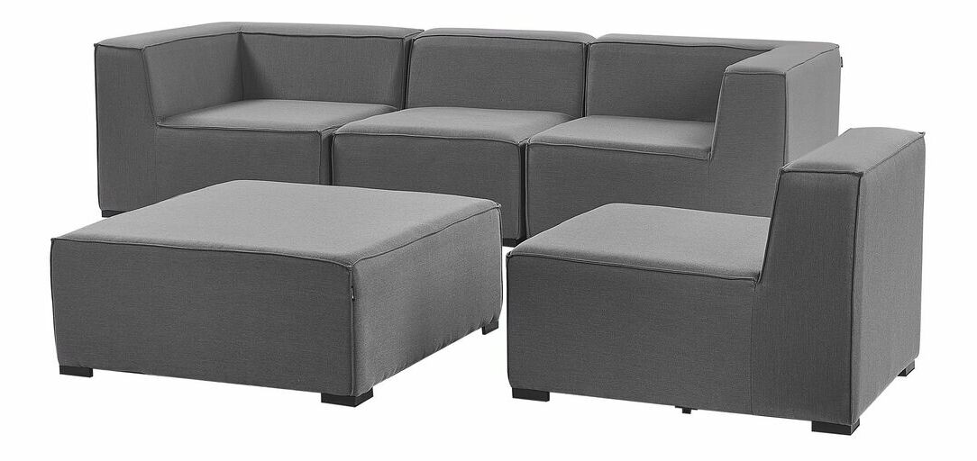 Rohová zahradní pohovka Ailin (šedá)