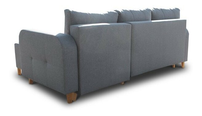 Rohová sedací souprava Abyss (tmavě šedá) (P)