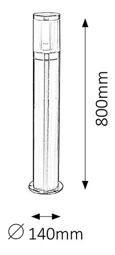 Venkovní svítidlo Atlanta 8168 (nerezavějící ocel)