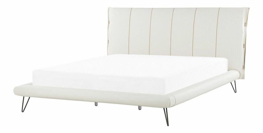 Manželská postel 180 cm BETTEA (s roštem) (bílá)